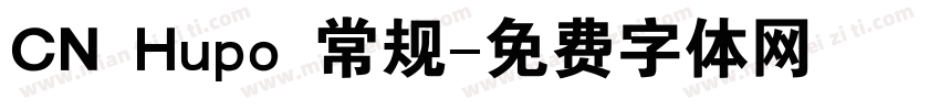 CN Hupo 常规字体转换